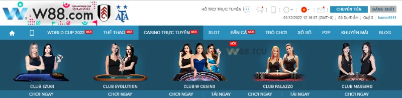 đăng nhập trang chủ w88 chọn casino trực tuyến